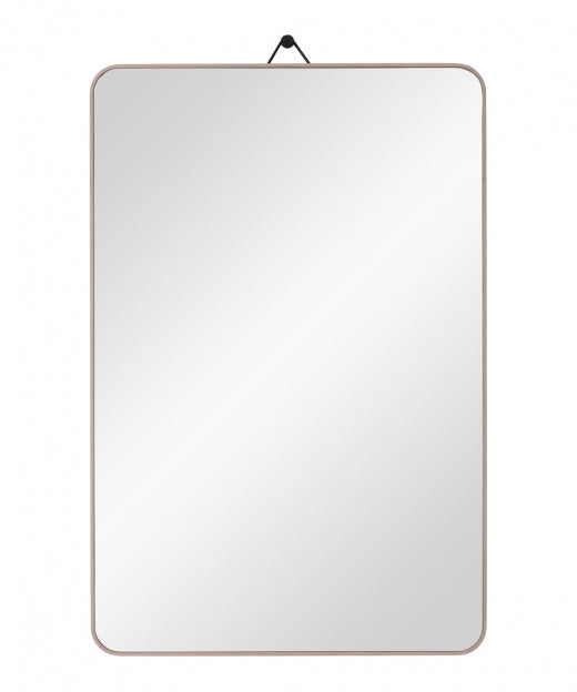 VIEW Wandspiegel: Eleganter Spiegel aus Massivholz Eiche – 1950er Design