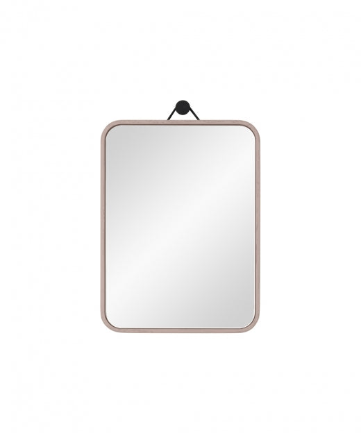 VIEW Wandspiegel: Eleganter Spiegel aus Massivholz Eiche – 1950er Design