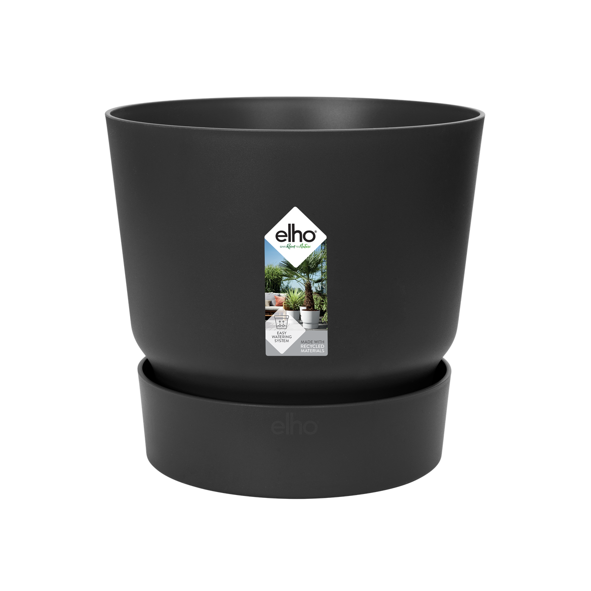 Topf Greenville Round schwarz - D39 x H37