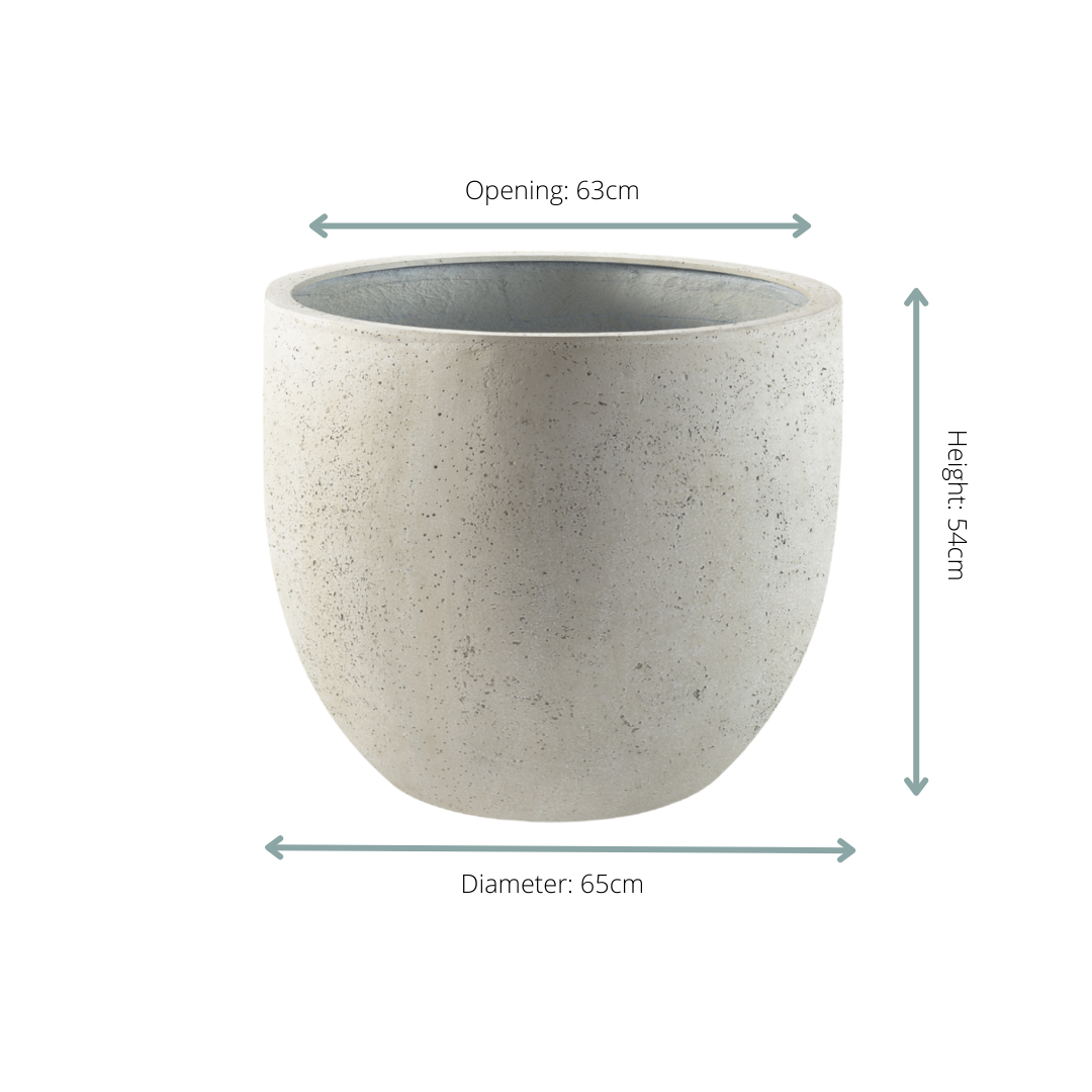 Topf Grigio New Egg Antique Weiß - D65 x H54