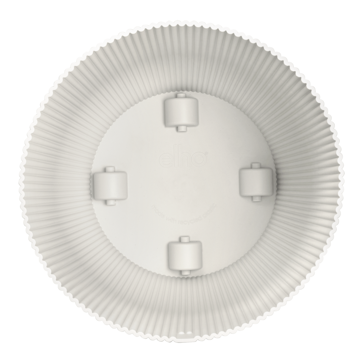 Topf Vibes Fold Round weiß - inklusive Räder - D35 x H33