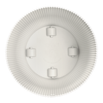 Topf Vibes Fold Round weiß - inklusive Räder - D35 x H33