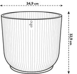 Topf Vibes Fold Round rase - inklusive Räder - D35 x H33