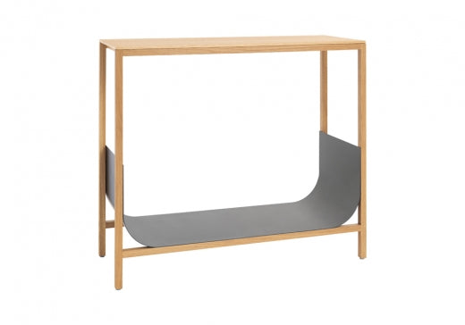 TUB Konsoltisch: Massivholz & Metall - Elegantes Design mit 2 Ablagen