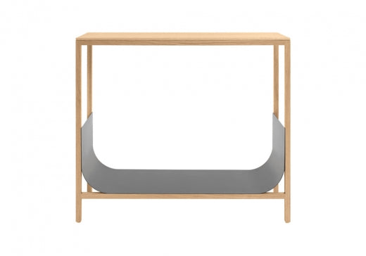 TUB Konsoltisch: Massivholz & Metall - Elegantes Design mit 2 Ablagen