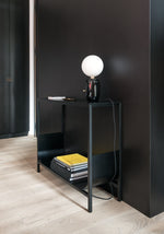 TUB Konsoltisch: Massivholz & Metall - Elegantes Design mit 2 Ablagen